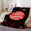 FC Bayern München Wappen Kunst Decken Flanell Bedruckt Atmungsaktiv Warm Überwurf für Zuhause Büro Bettwäsche 0708a125