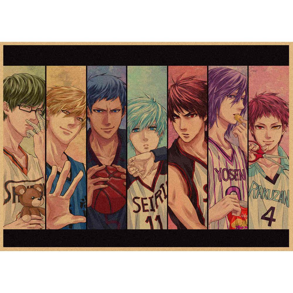Kuroko's Basketball Retro Kraft Poster Decorative Wall Art Mural 407