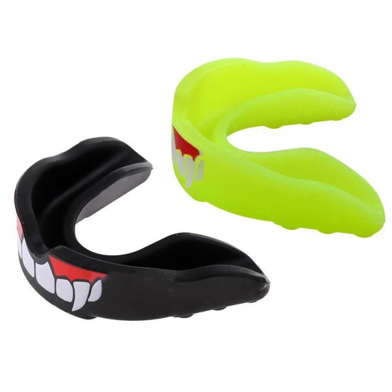 Teeth Protector Fangs Pattern Mouth Guard Flexible Gum Shield for Muay Thai Boxing