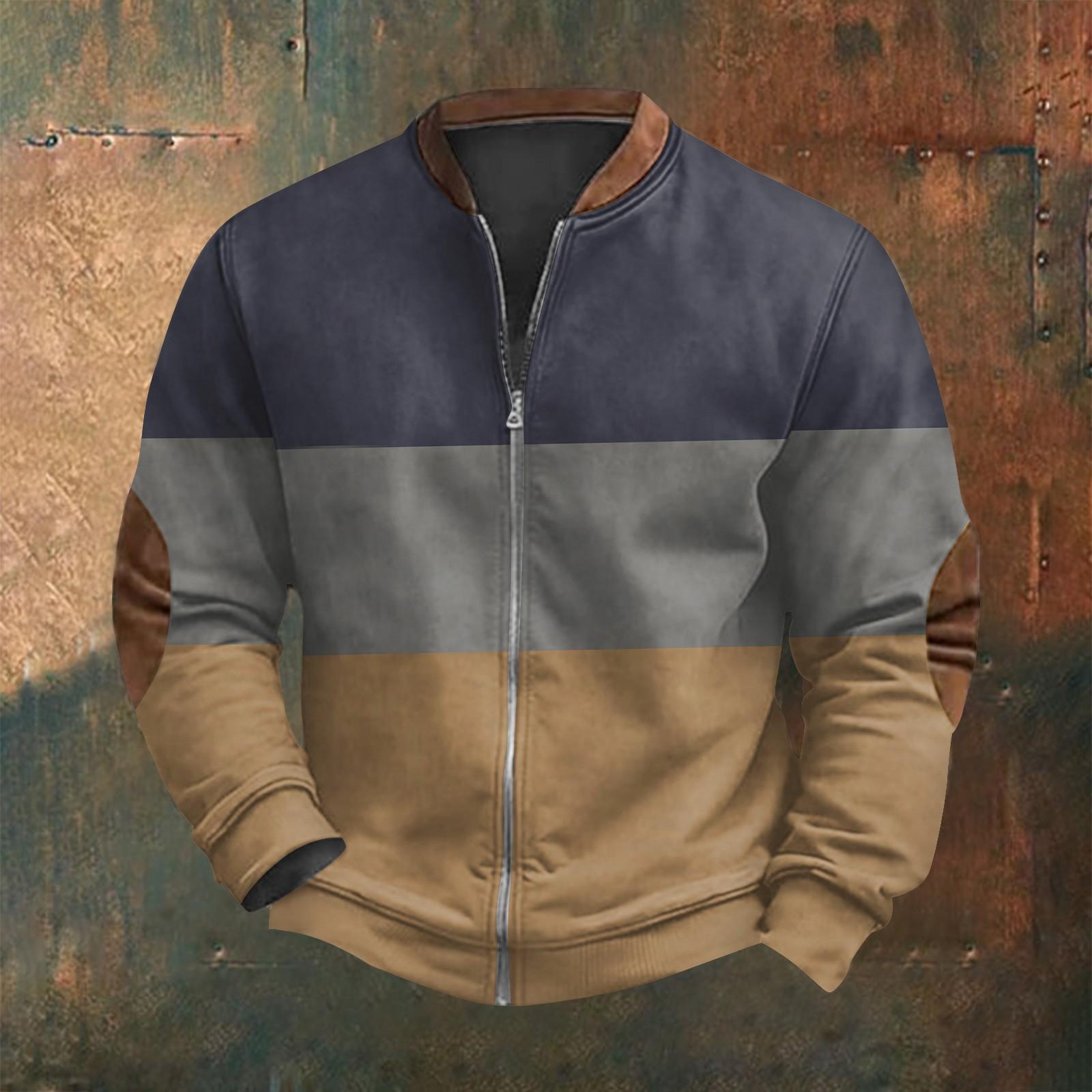 

Мужская повседневная толстовка в стиле ретро с градиентным принтом XXXXL