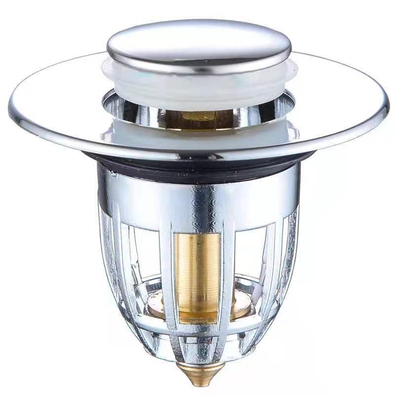 

Sink Bathroom Universal Plug Stopper Wash Basin Core Bounce Popup Filter Drain Plastic