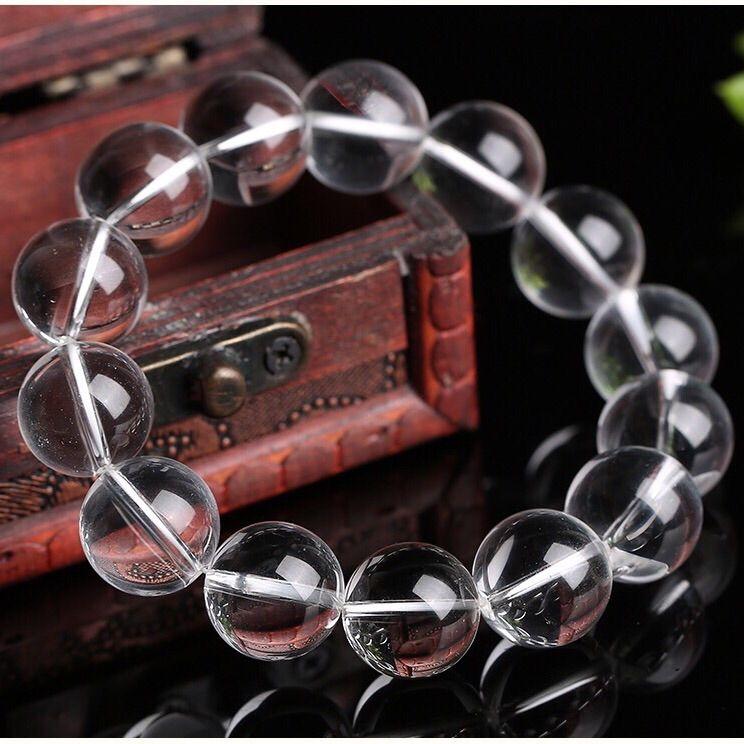 

Парные браслеты из натурального белого кристалла 8А - Защита от ЭМП и удаление негативной энергии, Подходящий подарок для влюбленных, Ювелирные изделия из целебных драгоценных камней 12 мм 8mm white crystal bracelet