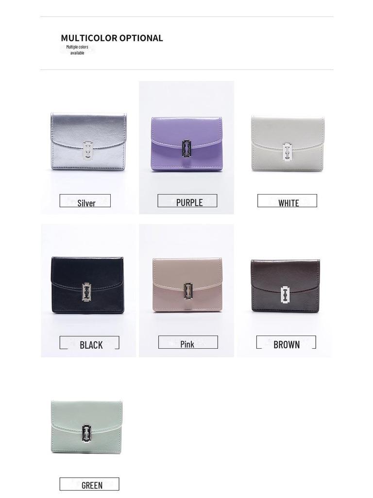 Korean Designer Classic Multi-Color Ladies Lock Coin Purse 2025