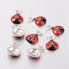 Tibetan Silver Red Ladybug Pendant: Beetle Retro Jewelry Accessory