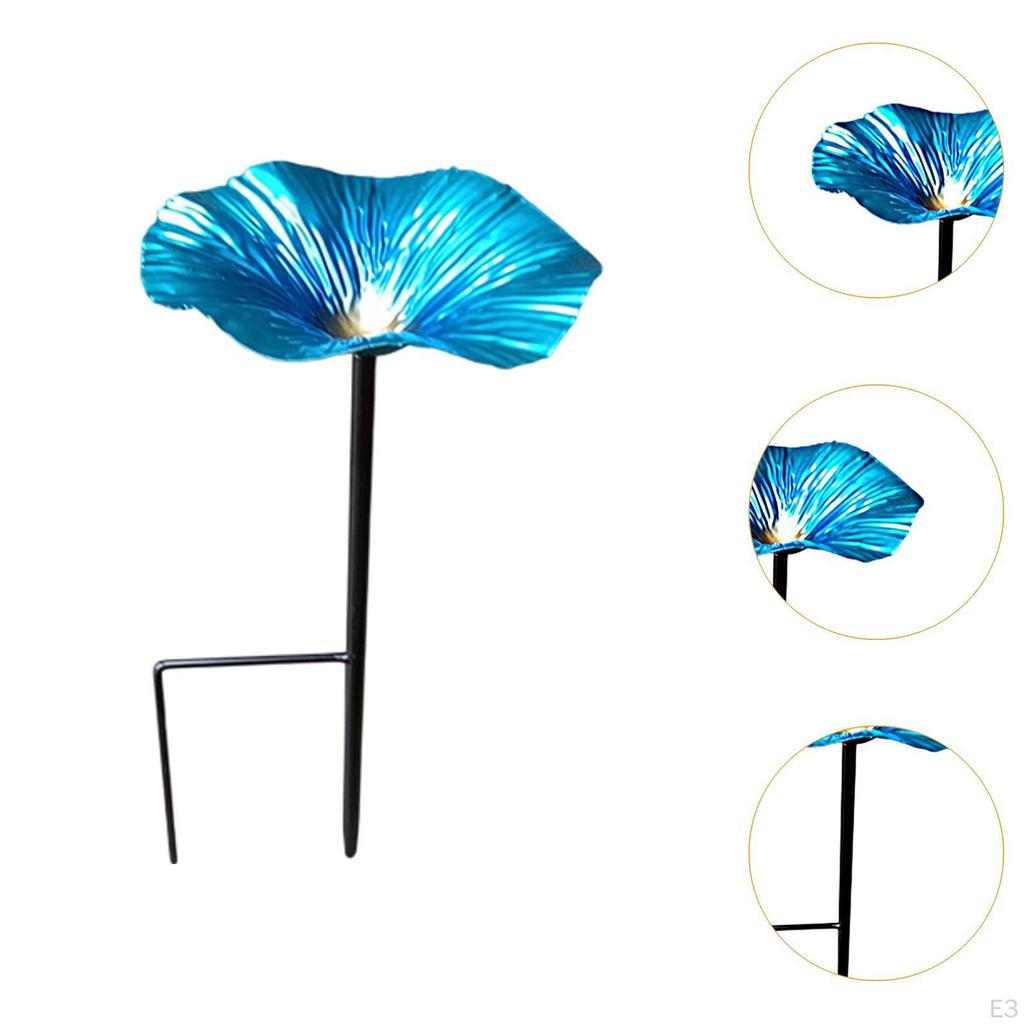 Vogelbad Feeder Abnehmbare Stake Boden Feeder Schüssel mit für Hof Geschenke