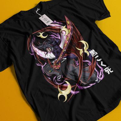Tricou Demon Slayer Kokushibo Lună Superioară 1 Tricou Zenitsu Muzan Tanjiro