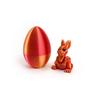 3D Printed Rabbit Eggs Ornament Animal Model Easter Rabbit Home Desktop Ornament Happy Easter Gift For Kids