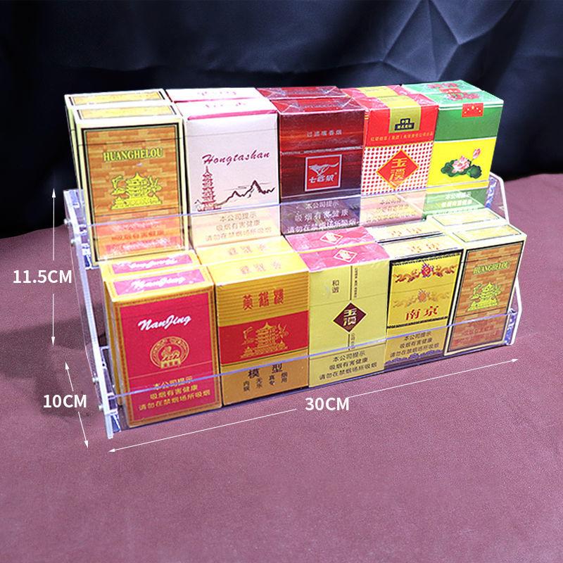 

1-6 layer Acrylic Display Stand for Supermarket Front Cigarette Rack Acrylic Shelf Trapezoidal Convenience Store Display Holder