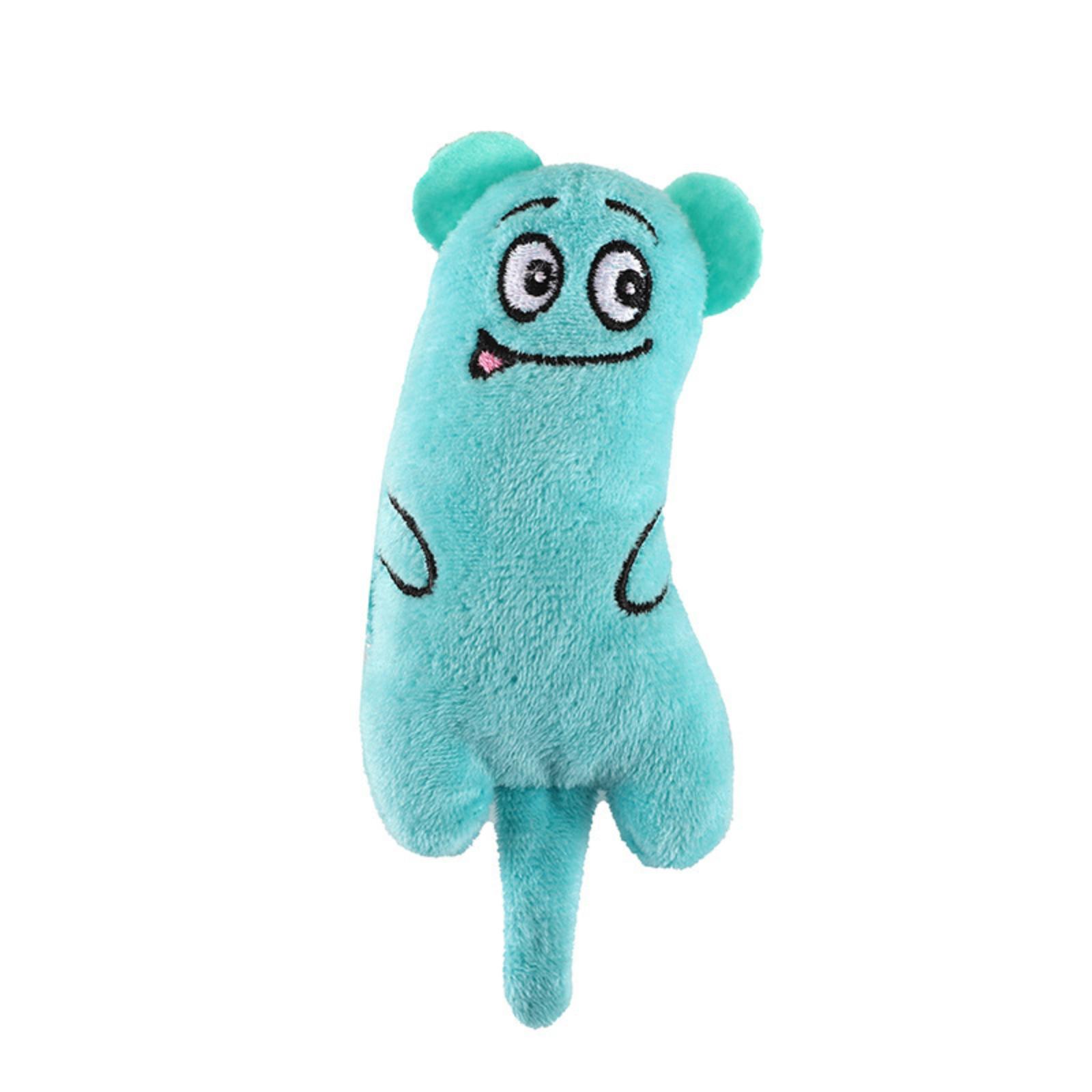 

Cartoon Expression Catnip Teething Self-entertainment Cartoon Plush Toy One Size зелений