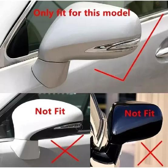 LHD For Lexus IS IS250 IS350 2009-2012 ES250 ES350 2010-2012 With Siganl Light Car Side Rearview Mirror Cover Reversing Wing Cap
