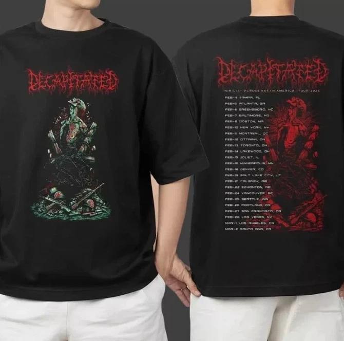 Decapitated Nihility Across North America Tour 2025 Tour T-shirt HOT HOT 4XL