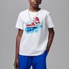 Jordan Aj1 Jumpman T-Shirt Soft Comfortable Simple Versatile Short Sleeve Men Tops White II3072-100
