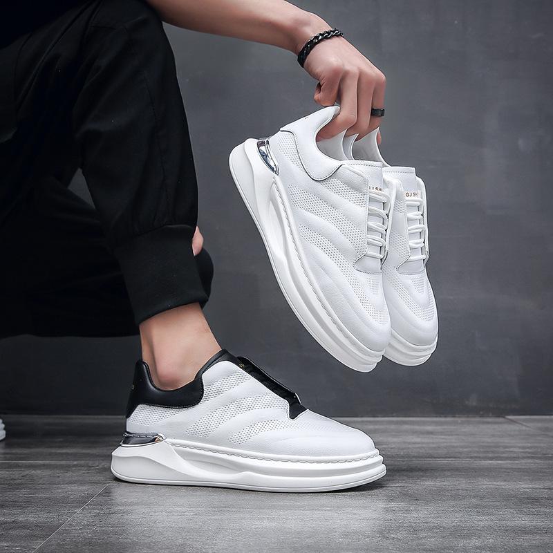 Men's shoes autumn bread shoes new white casual shoes soft sole breathable fashion trend Wenzhou live broadcast