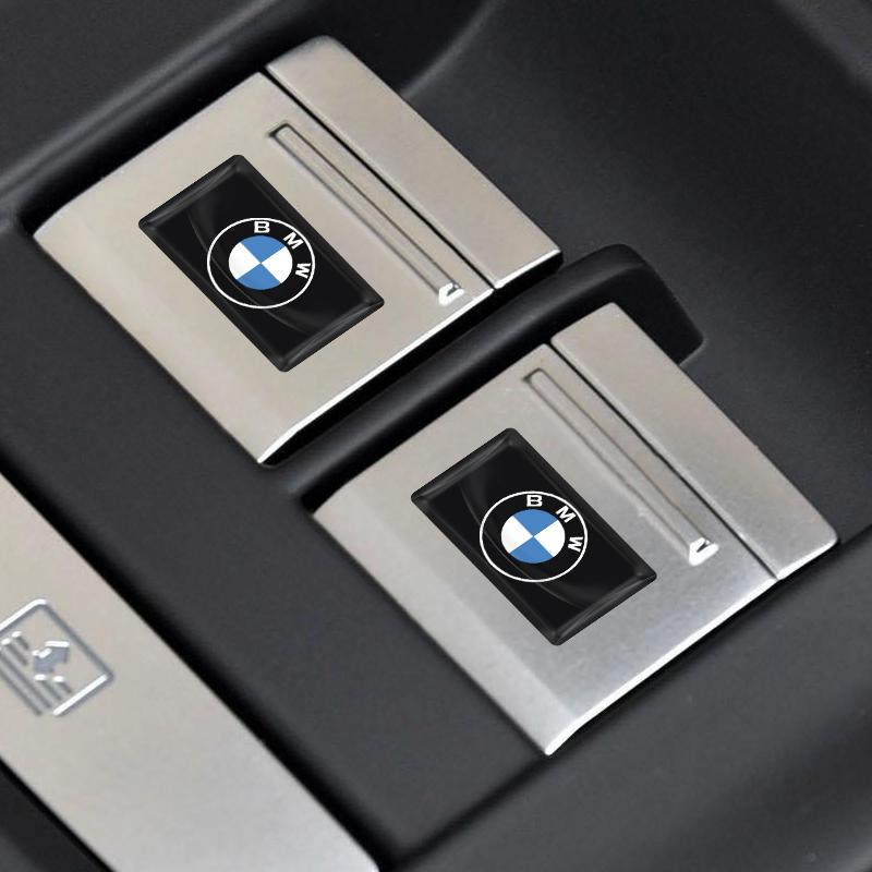2/5/10Pcs Carbon Fiber Steering Wheel Car Logo Emblem 3D Stickers For BMW M X5 X6 E90 E92 E93 F20 F21 F30 F31 F32 E60 E46 POWER