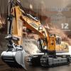 Rechargeable Remote Control Alloy Excavator Toy Car for Kids