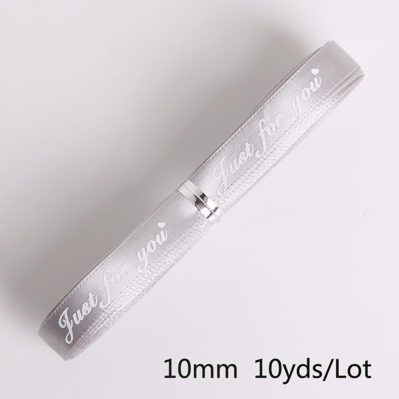 

Романтическая подарочная упаковка, ленты с принтом, дизайнерские ленты, аксессуары для шитья и упаковки своими руками 10mm 10yards серый