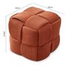 Corduroy Square Ottoman Stool