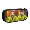 Breaking Bad Drugs Crime Pencil Case Fun Walter Jesse Pen Holder Bag Girl Boy Large Storage School Supplies Zipper Pencilcases