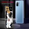 Süße Astronauten Klare Hülle Für Xiaomi Mi Poco X3 NFC M3 Pro F3 F1 11 Lite 12 Note 10 11T 9T Transparente Handyhülle