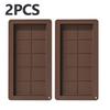 10 Grids Silicone Molding Chocolate Bar Mold Non-Stick Reusable Kitchen Deep Chocolate Mold Multipurpose Large Candy Molds