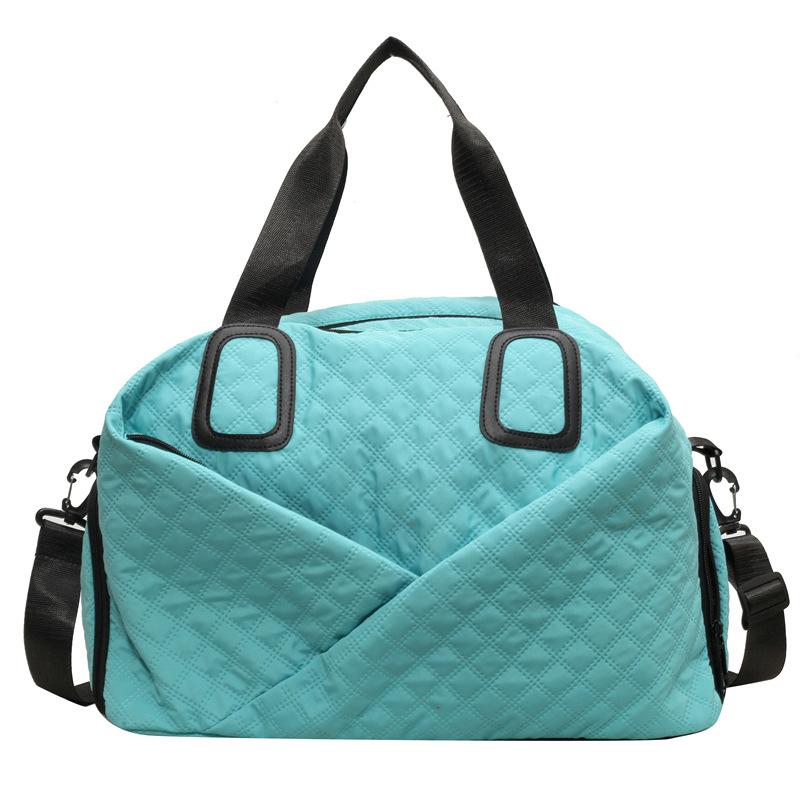 

Fashion Contrasting Color Casual Shoe Sash Large Capacity Travel Package Dry Wet Separation Sports Yoga Package синий