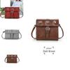 Trendy Retro European American Design Small Square Bag For Women With Magnetic Closure