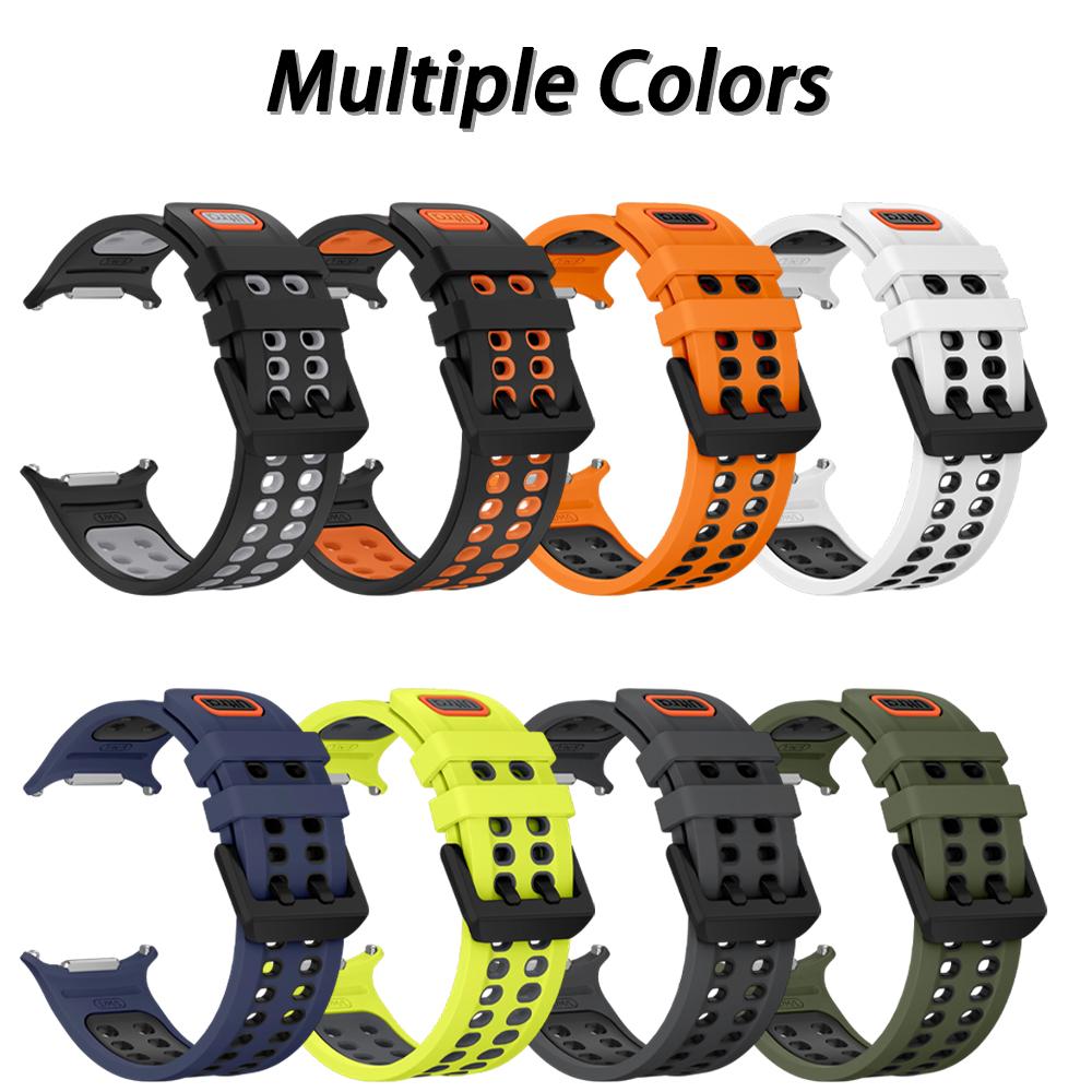 2 Stück Neues Silikon-Uhrenarmband für Samsung Galaxy Watch Ultra 2 1 Spezieller Anschluss Atmungsaktives Ersatzarmband Weich Wasserdicht