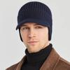 European And American Men Winter Warm Ear Protection Knitted Hat Outdoor Riding Fleece Hat