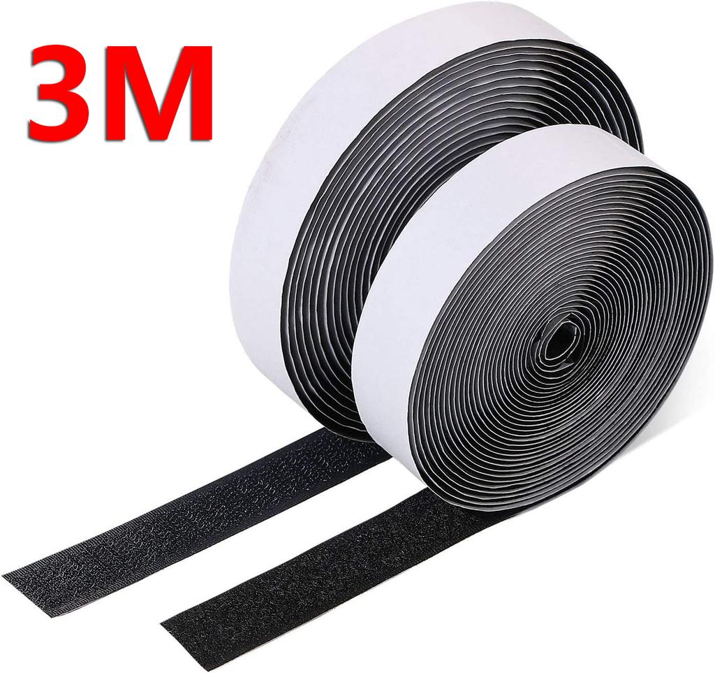 5M*20/25/30/50mm Width Magic Nylon Sticker Disks Velcros Tape Self-adhesive Hook and Loop Fastener DIY Sewing Supplies with Glue