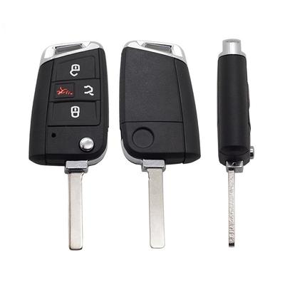 Compatible with Volkswagen 4-Button Golf 7, Lamando, Skoda, Sagitar Folding Key Shell (HU66/HU162).