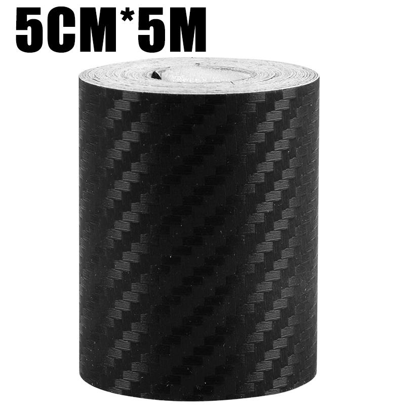 

3D наклейка для автомобиля из углеродного волокна, защитная паста «сделай сам», полоса для обнаружения автомобиля, декор, водонепроницаемая защита от царапин 5cmx5m