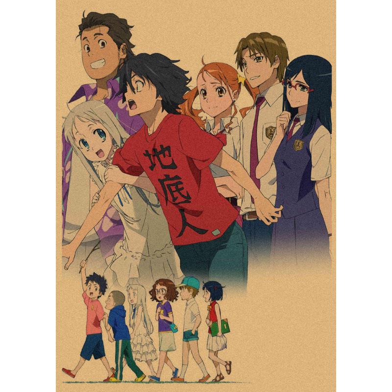 Anime Kraftpapier Poster: Die Blume, die wir an diesem Tag sahen - Kostenloser Versand