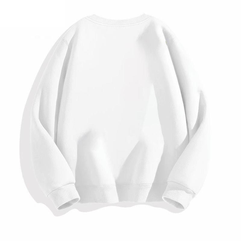 Unisex Thickened Loose Sweatshirt: 2024 Trendy European/American Oversized Autumn/Winter Outerwear