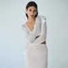 New Sexy Hollow Lotus Skirt Hem Knitted Beach Skirt Bikini Hoodie Dress