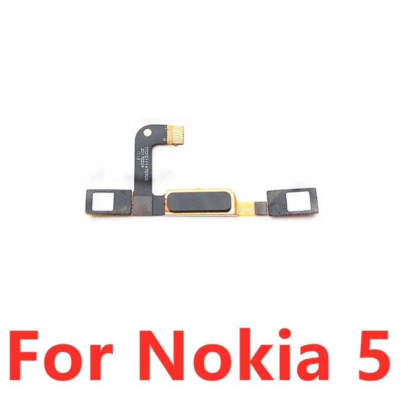 For Nokia 5 6 8 Home Button Menu Back Key Touch ID Fingerprint Sensor Ribbon Flex Cable Replacement Parts For Nokia 5