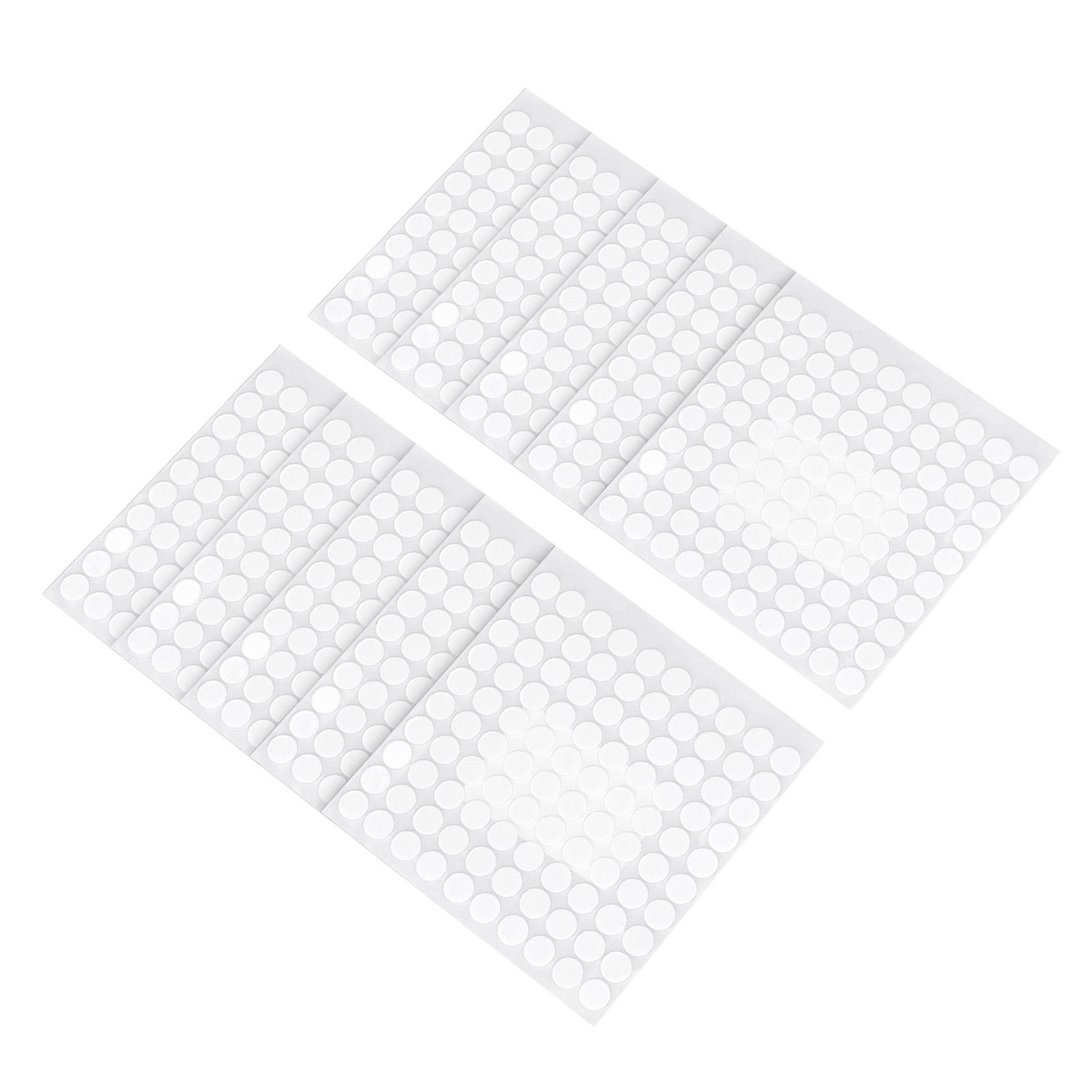 

10 листов круглых пенопластовых точек с клеевым слоем, 1000 шт., белые, для рукоделия, двухсторонний скотч, диаметр 10 мм