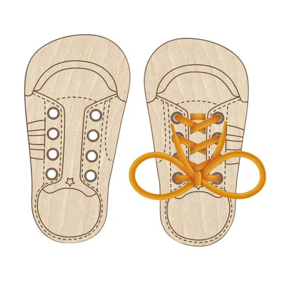 

Доска для практики завязывания шнурков Деревянные плоские кроссовки Дошкольное развивающее устройство для шнуровки обуви для детей Раннее развитие Шнуровка обуви S