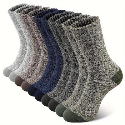 5 Pairs Winter  Socks for Men, Super Thick Hiking Socks Thermal Socks for Cold Weather