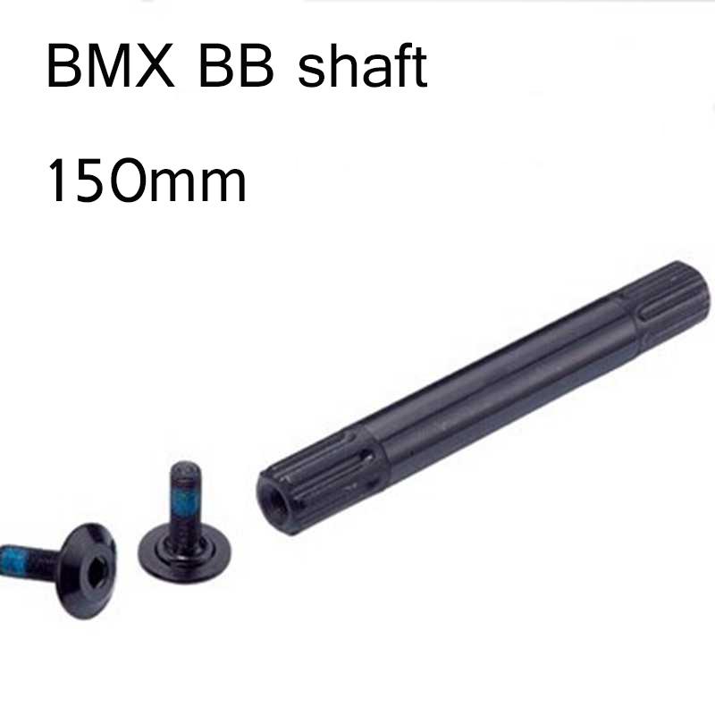 TAOZIK Strong Steel BMX Bike Bottom Bracket Shaft 19 150mm Length 8 Spindle Thread BB Shaft