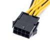 10Pcs PCI-E 8 Pin To Dual 8 Pin EPS 12V Y-Splitter Power Cable