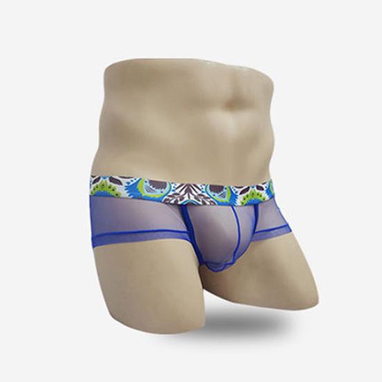 Men's Fashion Sexy See-through Underpants U Convex Thin Mesh Briefs Underwear