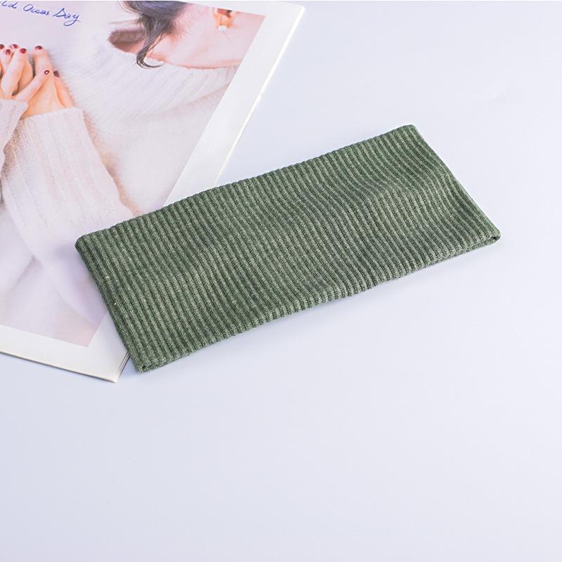 Korean Style Knitted Women's Headband: Versatile, Sweat-Absorbent, Elastic for Sports & Face Washing