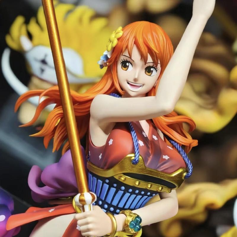 30cm Lx Ghost Island Warrior Nami One Piece Gk Garage Package Anime Fashionable Enjoy Desktop Model Ornament Kids Playthings Birth Date Gifts