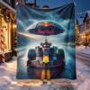 Red Bull Racing Pattern Blanket for Home Decoration, Bed, Sofa, Car Travel, Camping, Suitable for All Seasons, Birthday Christmas Gift