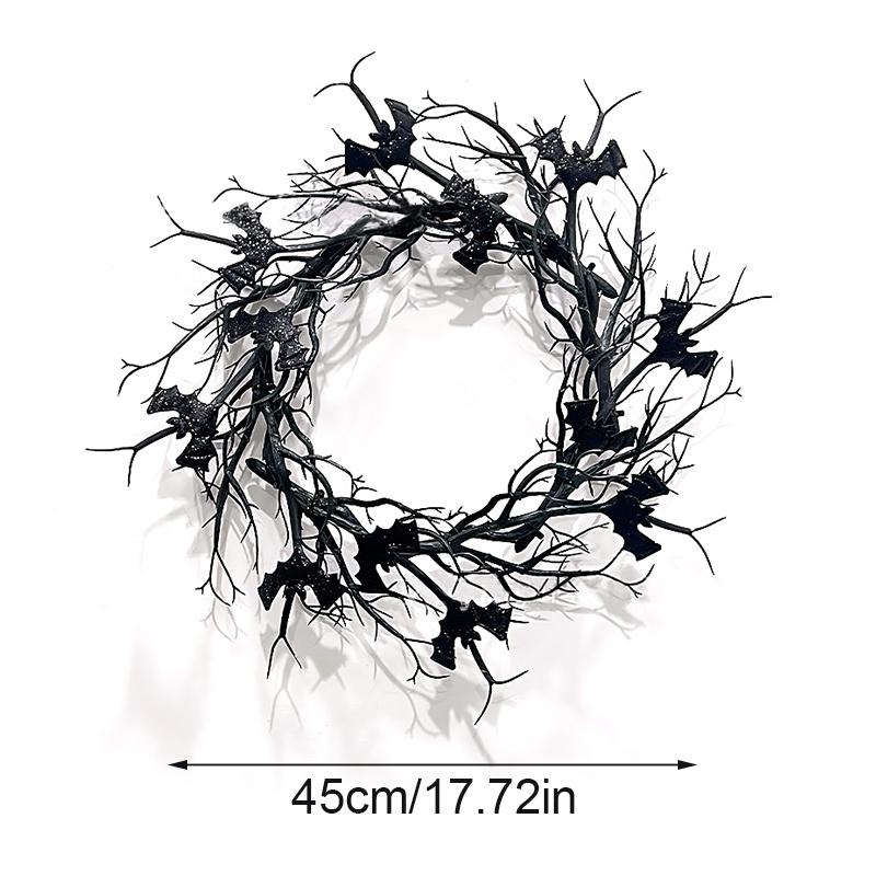 Halloween Plastic Unique Wall Hanging Party Decoration Pendants Arrange Props Wreath Garland Decorative 3 Styles