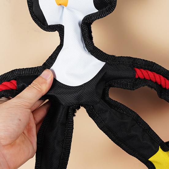 Plush Animal Dog Toy Stuffed Dog Chew Toy Chick Squeaky Oxford Cloth Animal with Long Limbs
