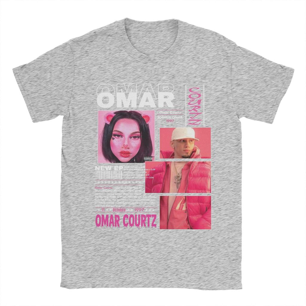 Rapper Omar Courtz Primera Musa Album Tour 2025 T Shirts Men's  Cotton Awesome T-Shirt Round Neck  Tees Short Sleeve Clothing