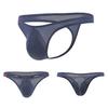 Men Briefs T Shape Thin High Elasticity Solid Color U Convex Pouch Male