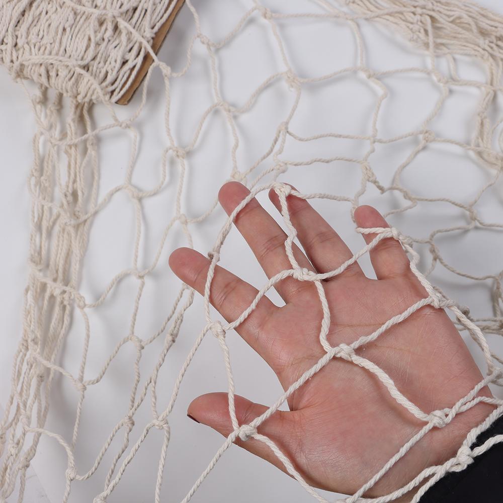 Fishing Net Wall Hangings Decoration 1M*2M for Pirate Party Hawaiian Party Nautical Themed Cotton Fish Ney\t Home Decor