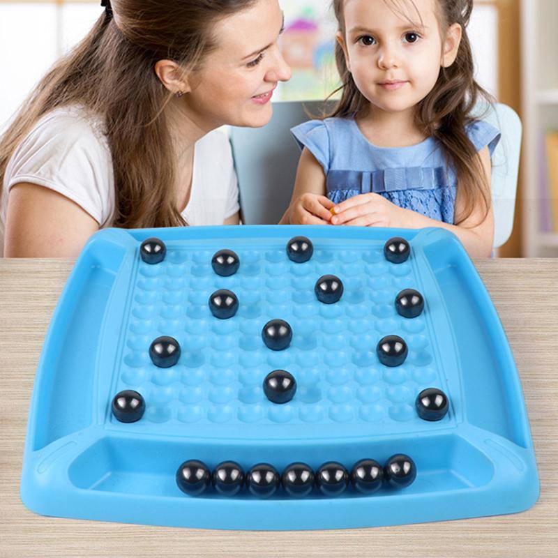 Magnetic Effect Chess Set Battle Chess Educational Checkers Game Portable Chess Board Toys Party Supplies For Family Gathering